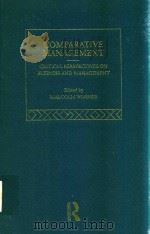 Comparative Management Critical Perspective on Business and management Volume II European Management（1996 PDF版）