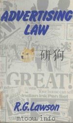 ADVERTISHING LAW   1978  PDF电子版封面  0712112391  R.G.LAWSON 