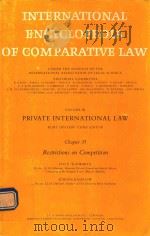 INTERNATIONAL ENCYCLOPEDIA OF COMPARATIVE LAW VOLUME Ⅲ（1995 PDF版）