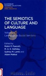 semiotics of culture and language  volume 1language as social semiotic     PDF电子版封面     