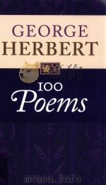 100 poems george herbert   PDF电子版封面     