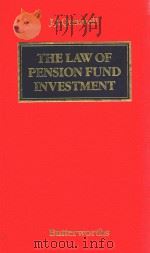 THE LAW OF PENSION FUND INVESTMENT   1990  PDF电子版封面  0406678197  JJ.QUARRELL 