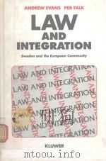 LAW AND INTEGRATION SWEDEN AND THE EYROPEAN COMMUNITY（1991 PDF版）