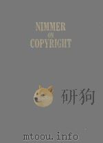 NIMMER ON COPYRIGHT VOLUME 1   1981  PDF电子版封面     