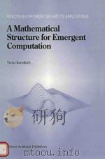 A mathematical structure for emergent computation   1999  PDF电子版封面  792360109  Victor Korotkich 