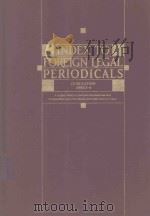 IDEX TO FOREIGN LEGAL PERIODICALS COMULATION 1-4（1992 PDF版）