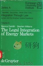 INTEGRATION THROUGH LAW VOLUME 3 THE LEGAL INTEGRATION OF ENERGY MARKETS   1987  PDF电子版封面  3110107430   