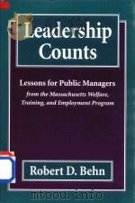 LEADERSHIP COUNTS LESSONS FOR PUBLIC MANAGERS（1994 PDF版）