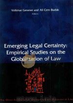 Emerging Legal Certainty:Empirical Studies on the Globalization of Law（1998 PDF版）