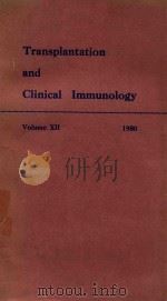 TRANSPLANTATION AND CLINICAL IMMUNOLOGY VOLUME XII（1980 PDF版）