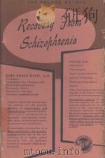 RECOVERY FROM SCHIZOPHRENIA（1957 PDF版）