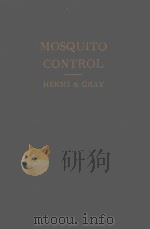 MOSQUITO CONTROL SECOND EDITION   1944  PDF电子版封面     