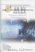 applied reliability engineering and risk analysis probabilistic models and statistical inference     PDF电子版封面     