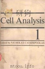 CELL ANALYSIS 1   1982  PDF电子版封面  0306408643  NICHOLAS CATSIMPOOLAS 