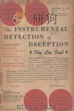 THE INSTRUMENTAL DETECTION OF DECEPTION（1953 PDF版）
