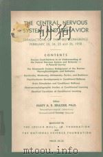 THE CENTRAL NERVOUS SYSTEM AND BEHAVIOR（1959 PDF版）