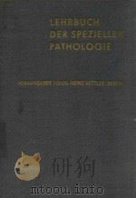 LEHRBUCH DER SPEZIELLEN PATHOLOGIE   1965  PDF电子版封面    H.BURGOLD 