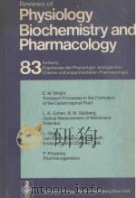 REVIEWS OF 83 PHYSIOLOGY BIOCHEMISTRY AND PHARMACOLOGY（1978 PDF版）