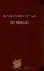 HANDBUCH DER ANATOMIE DES MENSCHEN MIT 77 ZUM TEIL FARBIGEN ABBILDUNGEN DAS LYMPHGFASSSYSTEM   1909  PDF电子版封面     