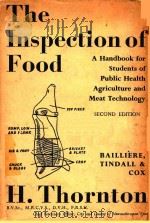 THE INSPECTION OF FOOD SECOND EDITION（1960 PDF版）