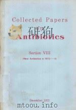 COLLECTED PAPERS ON ANTIBIOTICS SECTION VIII（1973 PDF版）