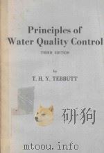 PRINCIPLES OF WATER QUALITY CONTROL THIRD EDITION   1983  PDF电子版封面  0080287042  T.H.Y.TEBBUTT 