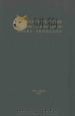 STANDARD METHODS FOR THE EXAMINATION OF DAIRY PRODUCTS MICROBIOLOGICAL AND CHEMICAL TENTH EDITION（1953 PDF版）
