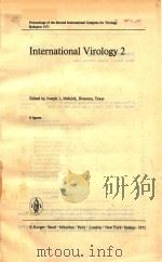 INTERNATIONAL VIROLOGY 2   1972  PDF电子版封面     
