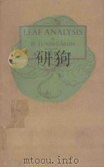 LEAF ANALYSIS   1951  PDF电子版封面    R.L.MITCHELL 