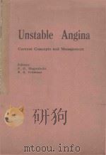 UNSTABLE ANGINA CURRENT CONCEPTS AND MANAGEMENT（1985 PDF版）