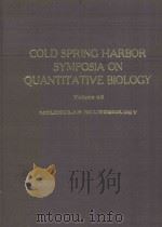 COLD%SPRING HARBOR SYMPOSIA ON QUANTITATIVE BIOLGOY VOLUME XLVIII MOLECULAR NEUROBIOLOGY   1983  PDF电子版封面  0879690488   