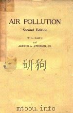 AIR POLLUTION SECOND EDITION   1972  PDF电子版封面  0471253200  W.L.FAITH AND ARTHUR A.ATKISSO 