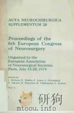 PROCEEDINGS OF THE 6TH EUROPEAN CONGRESS OF NEUROSURGERY（1979 PDF版）