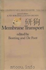 MEMBRANE TRANSPORT（1981 PDF版）