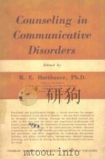 COUNSELING IN COMMUNICATIVE DISORDERS（1978 PDF版）