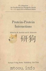 PROTEIN PROTEIN INTERACTIONS（1972 PDF版）
