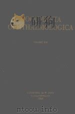 DOCUMENTA OPHTHALMOLOGICA ADVANCES IN OPHTHALMOLOGY VOL.XIX（1965 PDF版）
