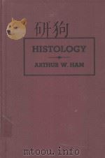 HISTOLOGY   1950  PDF电子版封面    ARTHUR WORTH HAM 