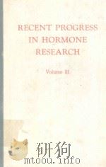 RECENT PROGRESS IN HORMONE RESEARCH VOLUME 31（1975 PDF版）