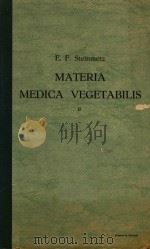 MATERIA MEDICA VEGETABILIS（1955 PDF版）