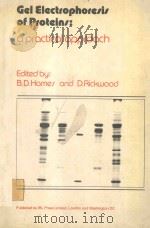 GEL ELECTROPHORESIS OF NUCLEIC ACIDS A PARACTICAL APPROACH（1981 PDF版）