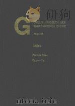 GMELIN HANDBUCH DER ANORGANISCHEN CHEMIE INDEX FORMULA INDEX VOLUME 7 C24-CA（1977 PDF版）