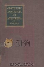 OBSTETRIC ANALGESIA AND ANESTHESIA（1949 PDF版）