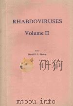 RHABDOVIRUSES VOLUME II   1980  PDF电子版封面  0849359147  DAVID H.L.BISHOP 