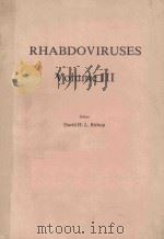 RHABDOVIRUSES VOLUME III   1980  PDF电子版封面  0849359155  DAVID H.L.BISHOP 