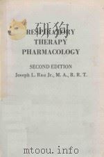 RESPIRATORY THERAPY PHARMACOLOGY SECOND EDITION（1978 PDF版）