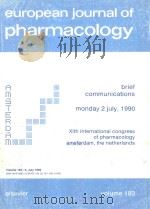 EUROPEAN JOURNAL OF PHARMACOLOGY VOLUME 183（1990 PDF版）
