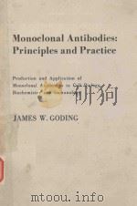 MONOCONAL ANTIBODIES PRINCIPLES AND PRACTICE   1983  PDF电子版封面  0122870204  JAMES W.GODING 