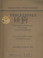 THE INTERNATIONAL WATER CONFERENCE THIRTY THIRD ANNUAL MEETING   1972  PDF电子版封面    PAUL COHEN 