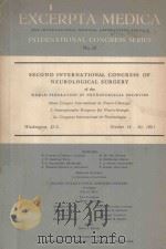 SECOND INTERNATIONAL CONGRESS OF NEUROLOGICAL SURGERY（1961 PDF版）